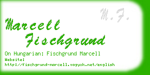 marcell fischgrund business card